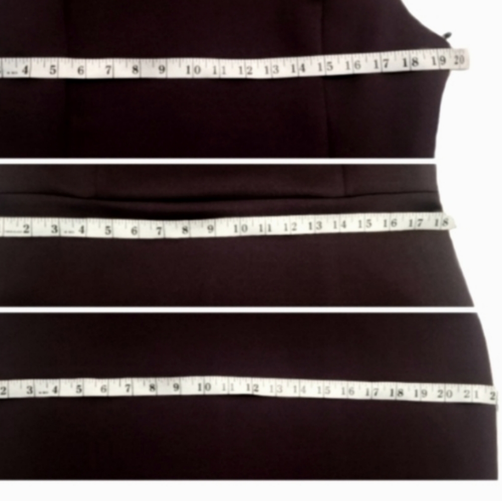 Auburgine Calvin Klein Sheat Dress Sz 14 - Picture 6 of 6